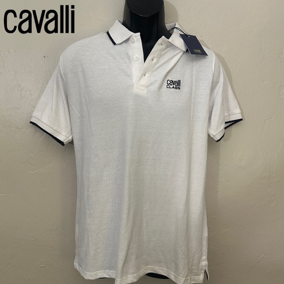 Roberto Cavalli Other - Cavalli Classic Embroidered Polo Medium New with tags 100% cotton